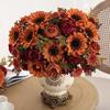 Artificial Sunflower Stem Realistic Fake Silk Sunflower Peony Wildflower Bouquet for Bridal Bouquets Wedding Centerpieces Home Party Table Vase Decor