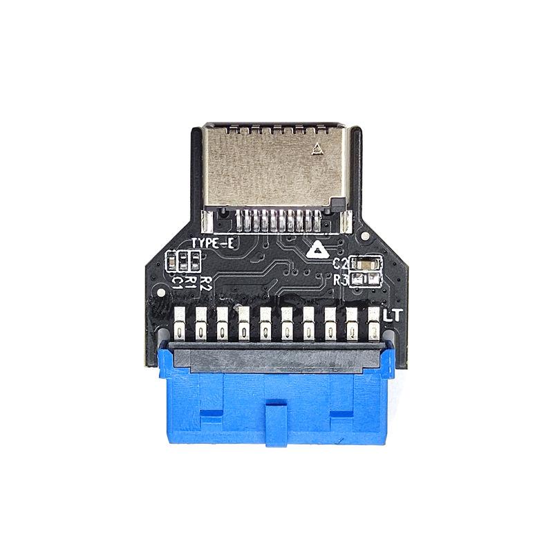 USB 3.0 19-Pin to USB 3.2 Type-C Front Adapter 9-Pin to Type-E 20-Pin