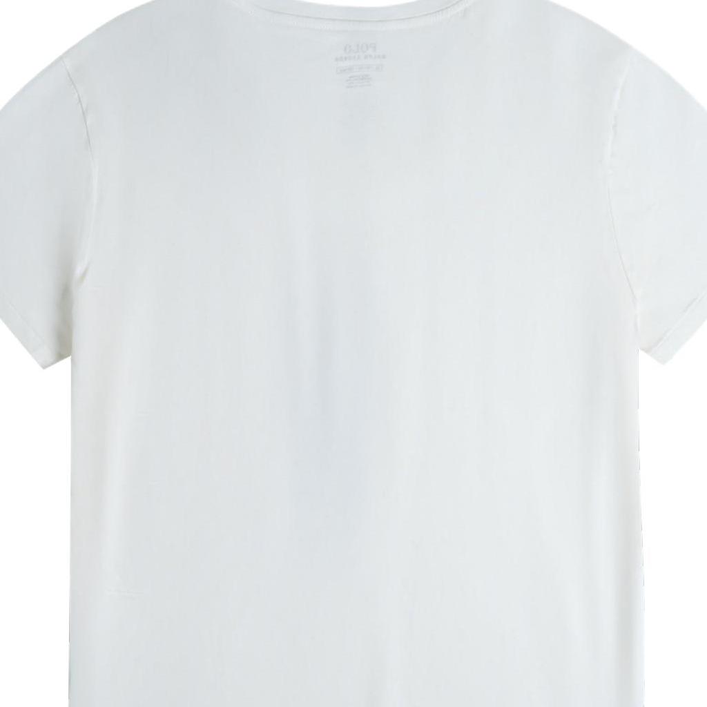 Polo Ralph Lauren Bear Graphic Print Crew Neck Short Sleeve T-Shirt Women Tops White 211753794-001