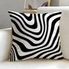 Zebra Pattern Cushion Cover Soft & Easy-Wash Pillow Case – Versatile For Couch, Bed, Travel And Office