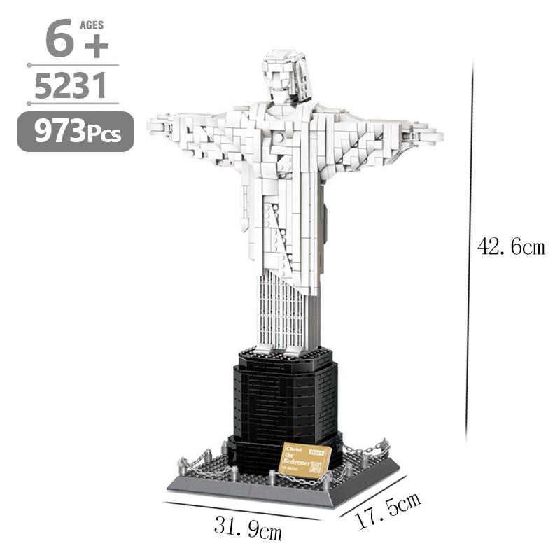 New York Burj Khalifa Tower Building Blocks - MOC City Architecture Model Kits DIY Bricks Toys Birthday Gifts for Adults