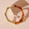Stylish Acrylic Wide-Face Irregular Bracelet - High-End Design Niche Jewelry