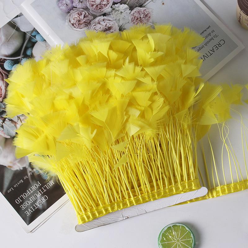 1 Meter Small Butterfly Feather Cloth Edge Turkey Hair Stage Performance Dress Clothing Accessories Accessories