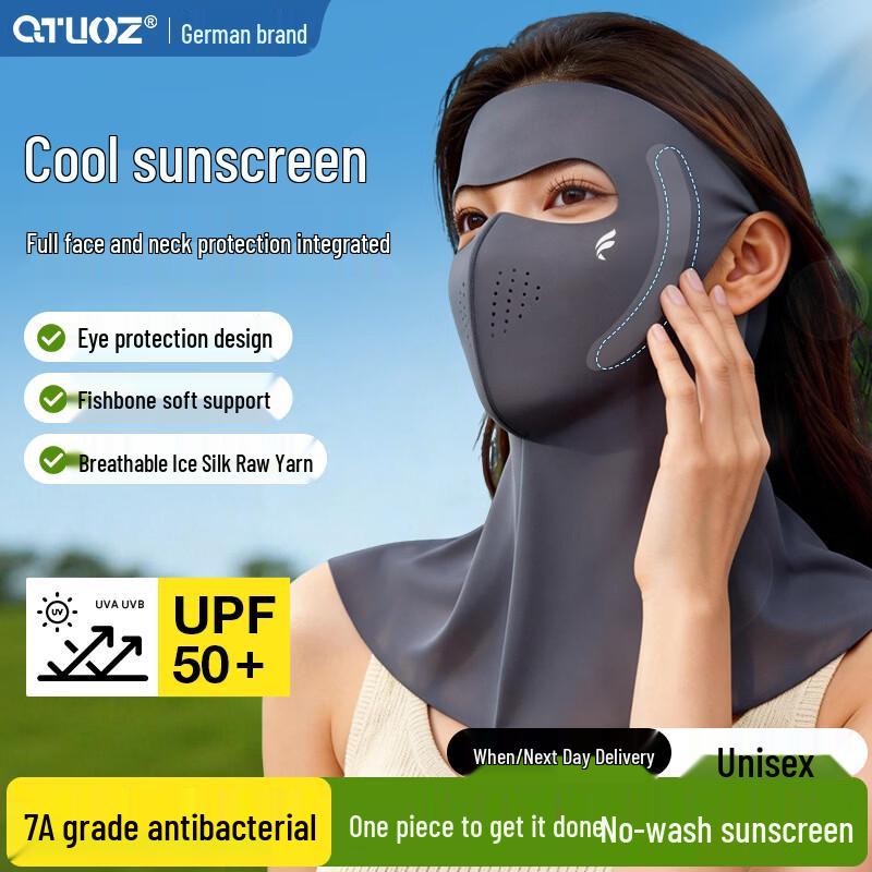 Qitouzhe Unisex Full Face & Neck Sun Protection Mask