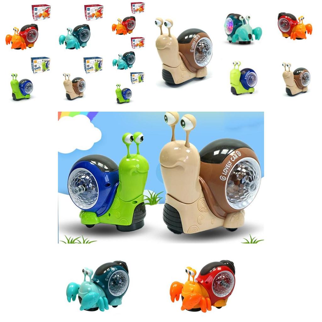 Electric Snail Toy With 3d Light Projection And Music Perfect For Parent-child Interaction