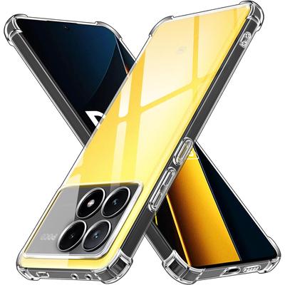 Puzdro pre XiaoMi POCO X6 X6Pro Pro 5G priehľadné puzdro na telefón so zosilnenými rohmi Nárazník Slim Fit nárazuvzdorný flexibilné puzdro z TPU priehľadné