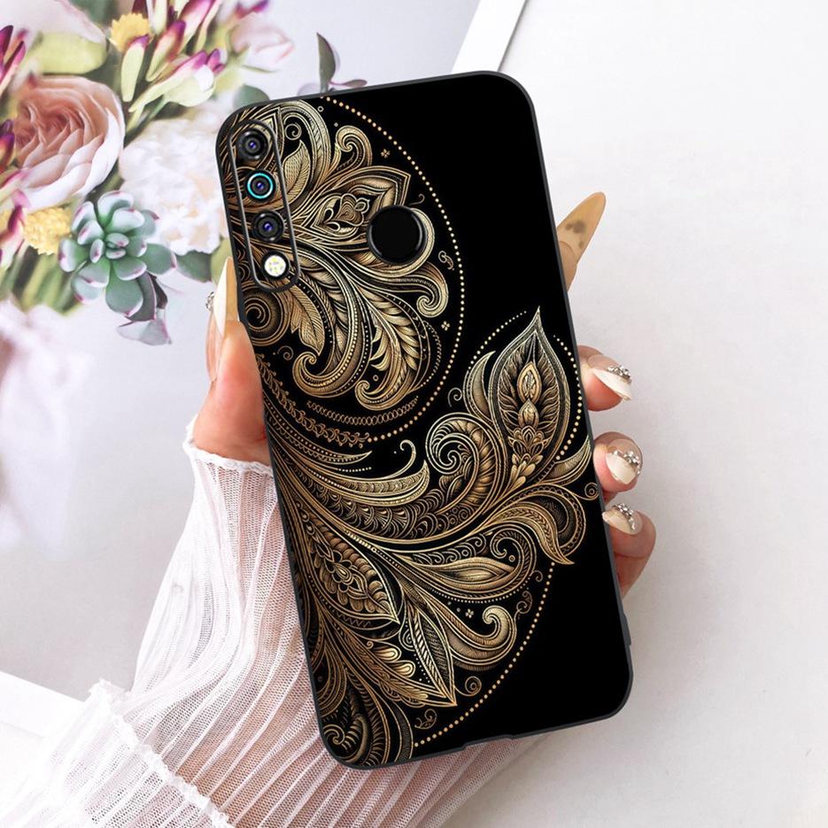 For Tecno Spark 4 Case KC8 Luxury Flowers Butterfly Painted Cover Soft Silicone Case For Tecno Camon 12 Camon12 CC7S Spark4 Bags