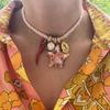 Necklace Set Resin Starfish Pendant Necklace Ethnic Style Dopamine Necklace  Girls