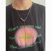 Steel Geometric Necklace With Multilayer Snake Chain For Men And Women