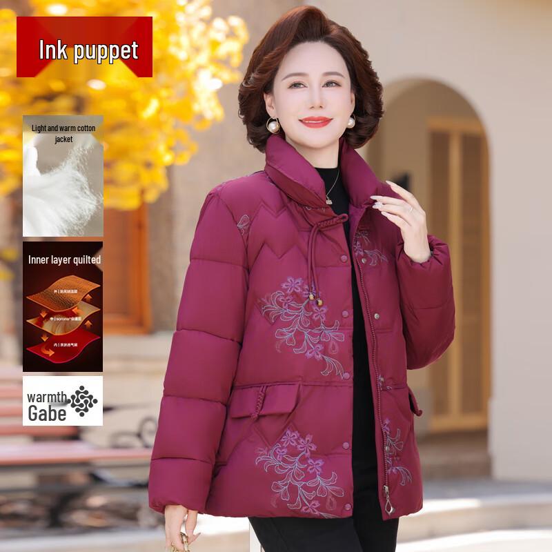

Mid-Aged Women s Padded Winter Coat 4XL