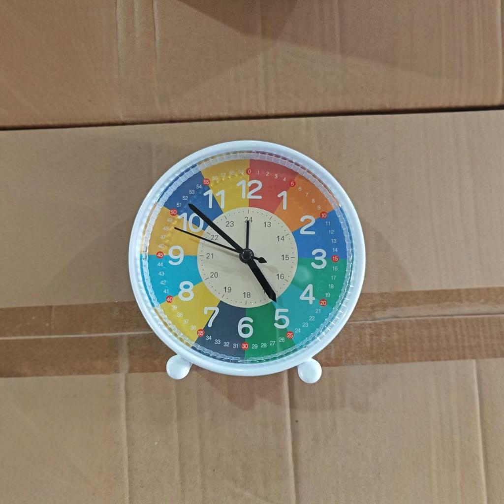 Colorful Silent Alarm Clock for Students – Modern, Fresh Design with Loud Ring and Light for Children's Bedroom