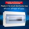 2-16 Ways Electric Box Cover Outdoor Waterproof Loop Distribution Box For Circuit Breaker Panel Case