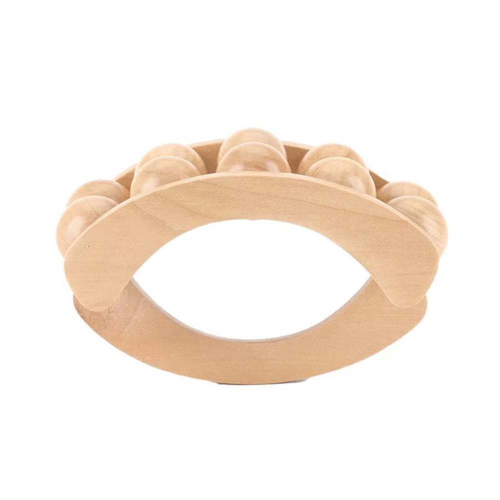 

Wooden Lymphatic Drainage Roller Natural Lymphatic Drainage Massager Home Office Use Wood