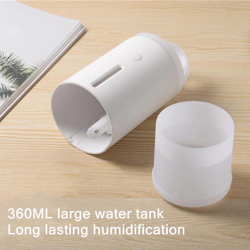 Meduzalar tutun halqalari Ultratovushli havo namlagichi USB Portativ Aromaterapiya Efir moyi Diffuzori Iliq chiroq bilan Diffuzor Hidi