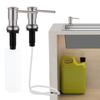 Accessoires pour évier de cuisine Éviers en acier inoxydable Distributeur de savon Pistolet à détergent Finition métal brossé Pompe manuelle intégrée Distributeur de savon pour évier 1000 ml