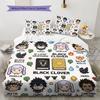 Black Clover Comfor Duvet Cover Children's Bedding Set,Extra Large Size Ideal Gift Various Sizes Available -HE157
