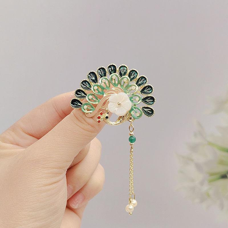 

Эмалевая цветная брошь высокого класса для женщин, брошь высокого класса с бахромой и темпераментом, ханьфу, аксессуары для чонсама, партия корсажей