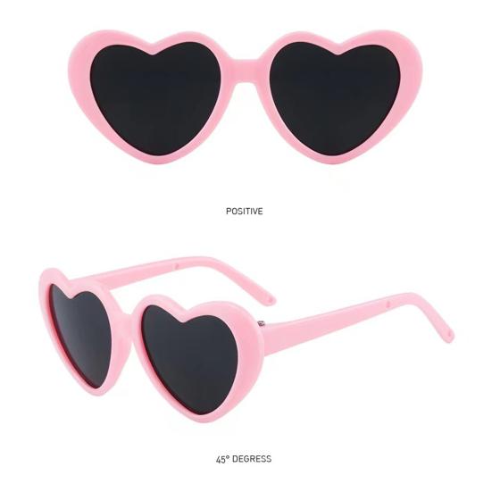 Heart Sunglasses for Dolls, Cute Pet Glasses for Stuffed Animals, Dress Up Accessories for Porch Goose Statue, Toy Eyewear for Kids