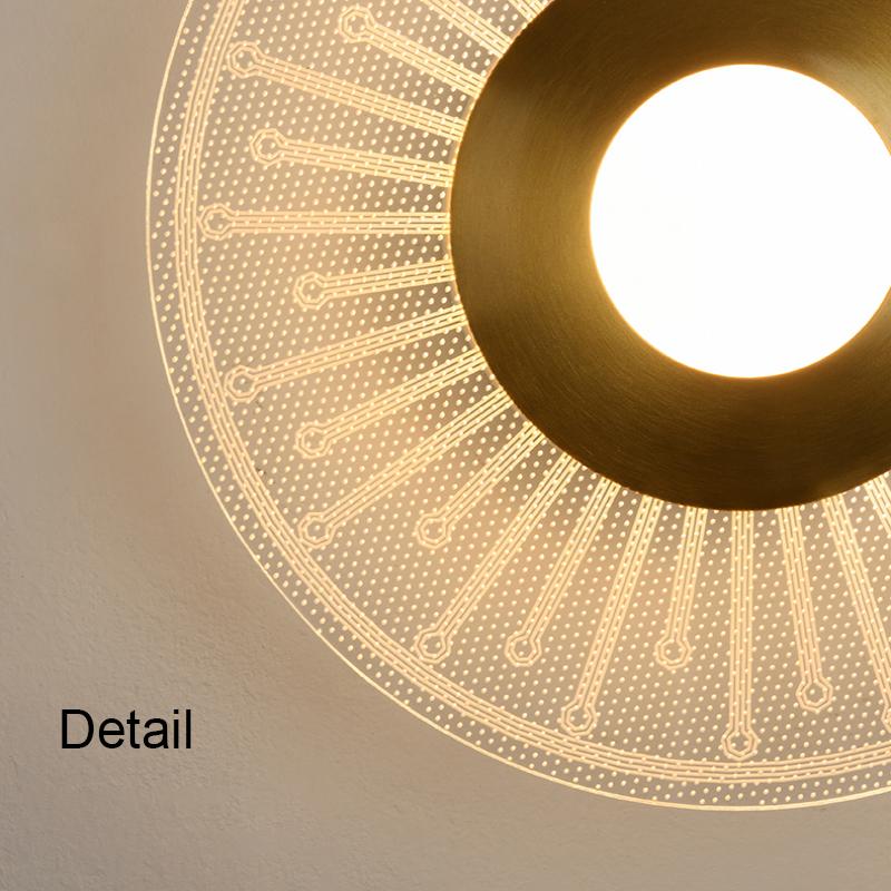 2024 new flower-shaped ceiling lamp corridor aisle porch balcony lights modern bedroom cloakroom simple creative round lighting