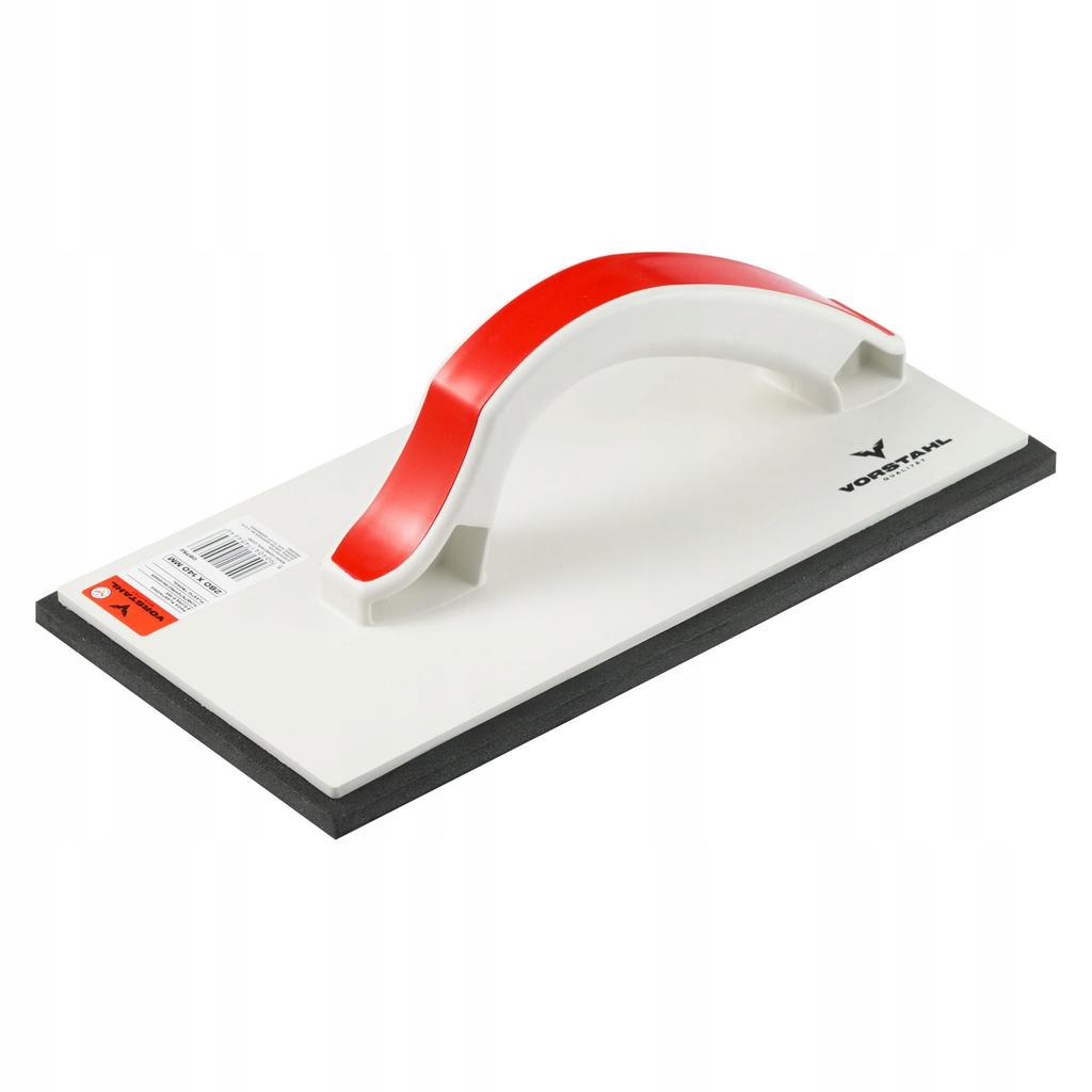 PLASTIC TROWEL with Rubber 8mm QUALITAT 280x140mm for Grouting Vorstahl