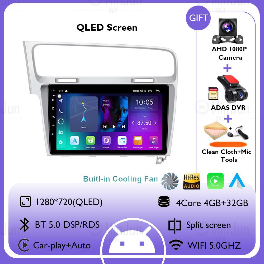 Android 14 Car Radio For Volkswagen VW Golf 7 MK7 GTI 2011-2021 Wireless Carplay Auto Radio Multimedia Player Navigation GPS DSP