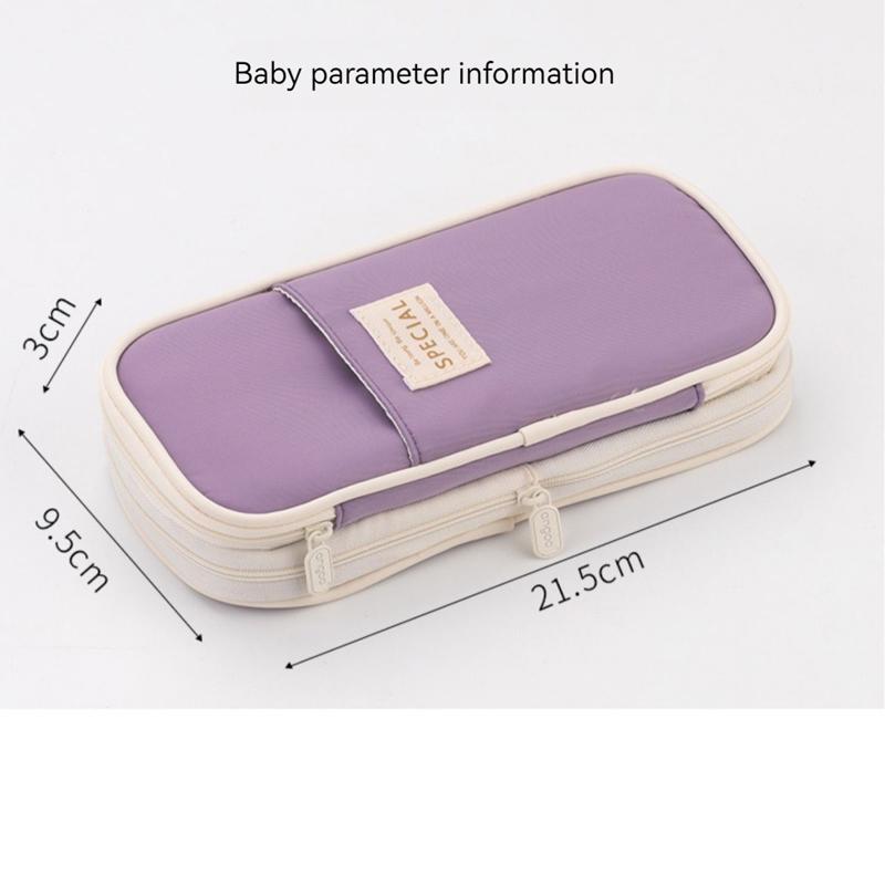 Kawaii Pen Bags Spacious Pencil Carryall Pouch Holder Box for Girls Boy Office Student Stationery Organizer School Supplies