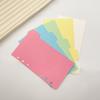 A4 Colorful Multi-Hole Loose-Leaf Dividers & Check Index Pages