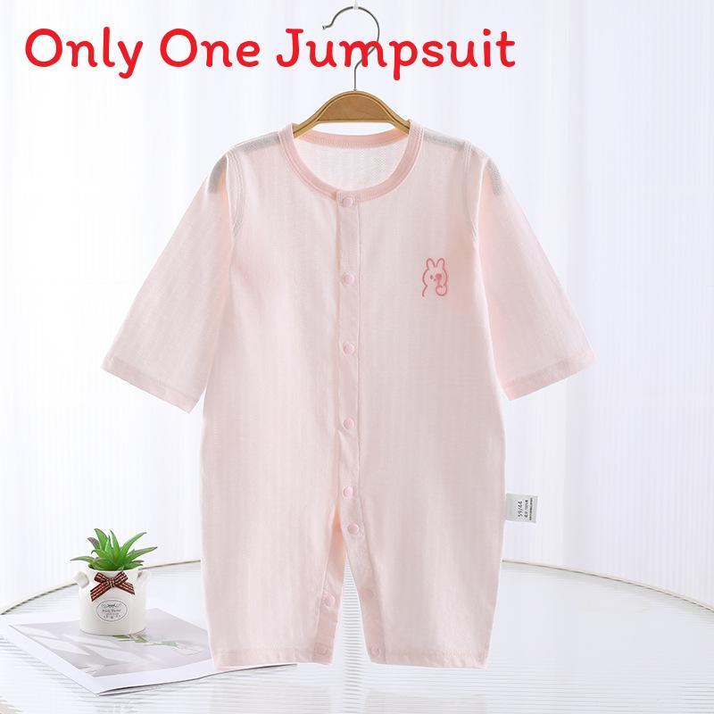 Baby Summer Cotton Sleeveless Romper With No Bone Technology For Newborns And Infants