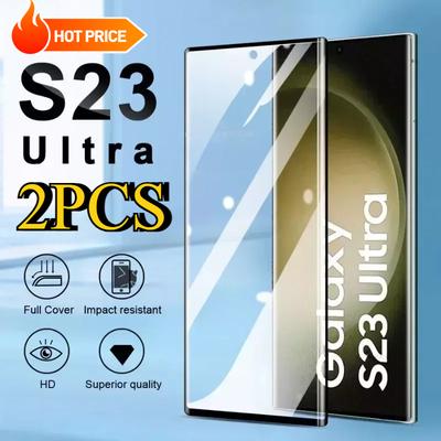 2 Pieces Tempered Glass for Samsung Galaxy S23 Ultra S22 Plus Phone Screen Protection Film For Samsung Galaxy S21 Ultra S20 Plus
