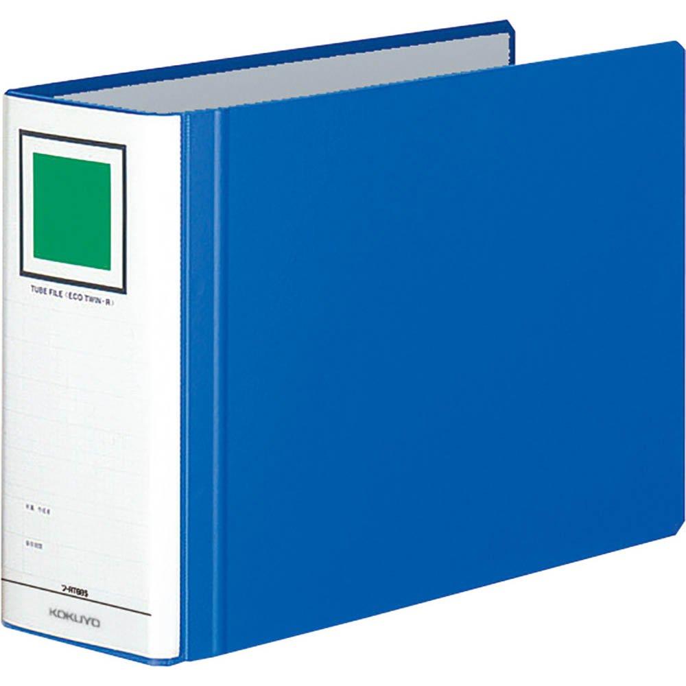 

KOKUYO File Pipe File Eco Twin R A4 2 Holes Holds 800 Sheets Blue (Double Opening) Fu-RT685B [Product]