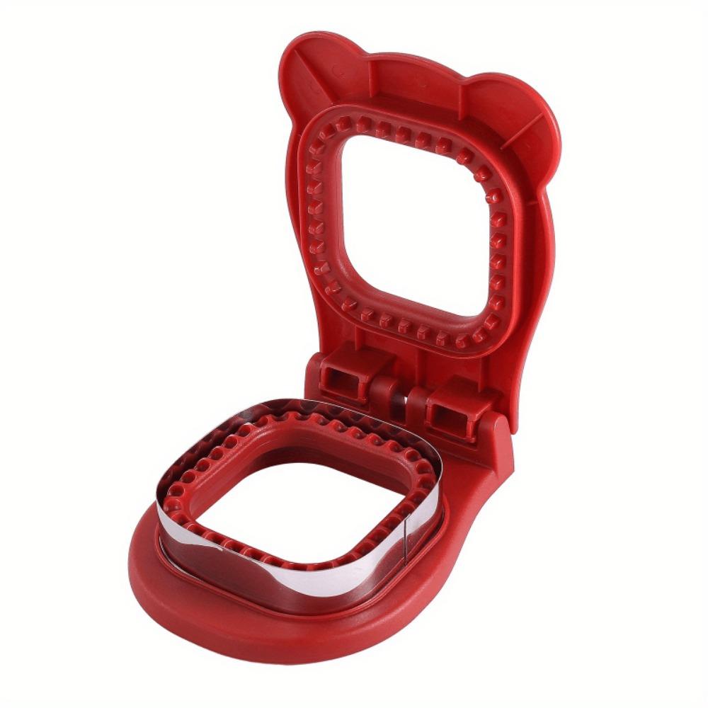 1 Stück, Quadratischer Sandwichschneider und Versiegeler, Einfacher Gebäckschneider, Für Brotdosen-Dekoration, Backwerkzeuge, Küchenzubehör