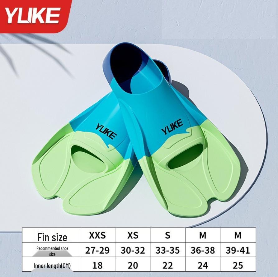 Unisex Silicone Swimming Fins for Adults & Kids - Ideal for Diving, Breaststroke, Freestyle Training