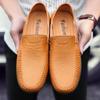 Fashion Men Leather Casual Shoes Luxury Brand 2024 Mens Loafers Dress Shoes Summer Moccasins Italian Breathable Slip On Driving Shoes