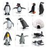 Children'S Simulated Marine Animal Model Mini Igloo Arctic Polar Penguin Set 11-Piece Animal Ornament Toy