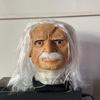 Funny Scary Plastic Mask Tungtungtung Wooden Stick Mask Horror Party Funny Headwear