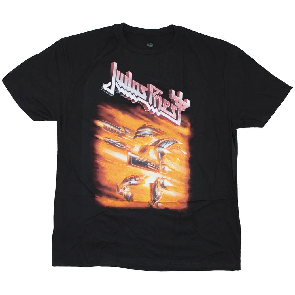 Judas Priest Firepower T-shirt Coupe Ajustée Haut de Gamme Luxe Pour Hommes et Femmes Haut Y2k Été 2026