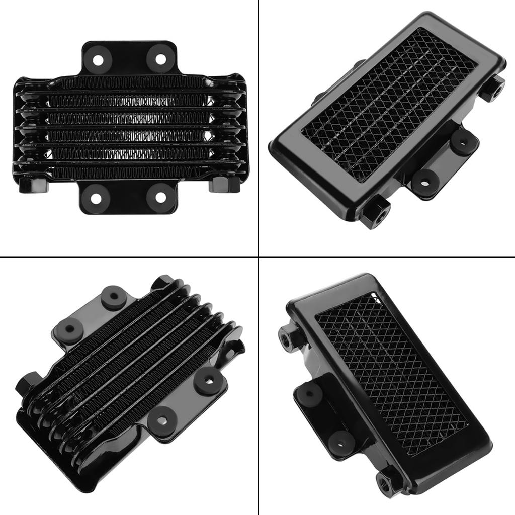Aluminum 65ml Engine Oil Cooler Cooling   for 100 -250  Motorcycle Dirt Bike ATV Black