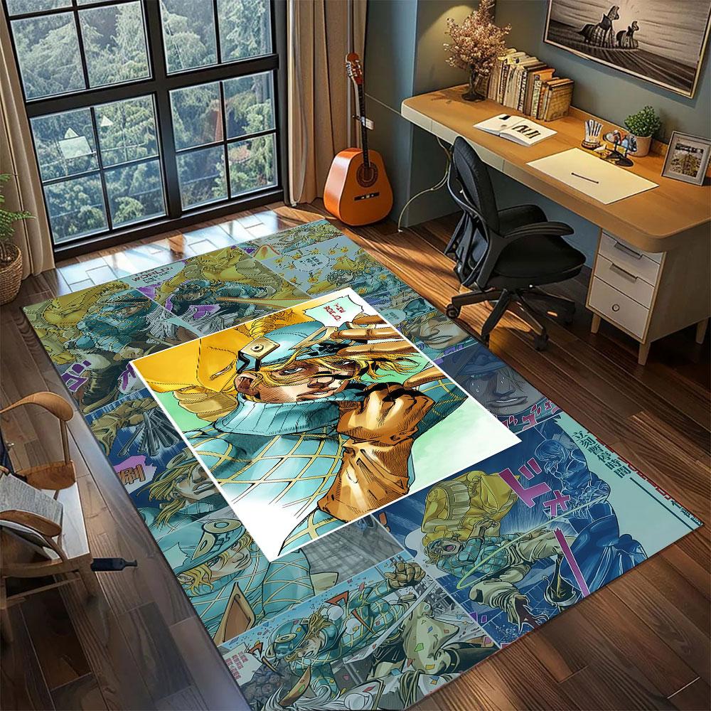 Josuke Higashikata JoJo Carpet for Living Room Bedroom Home Decor Cool Movie Mat Play Floor Mat