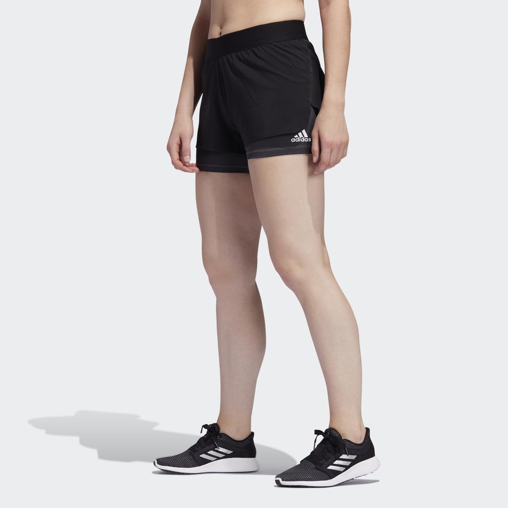 Adidas Ask 2 In 1 Training Running Shorts Women Shorts Black FJ7130