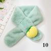 Children Warm Fruit Scarf New Imitation Rabbit Hair Autumn Winter Soft Girls Sweet Neck Scarf