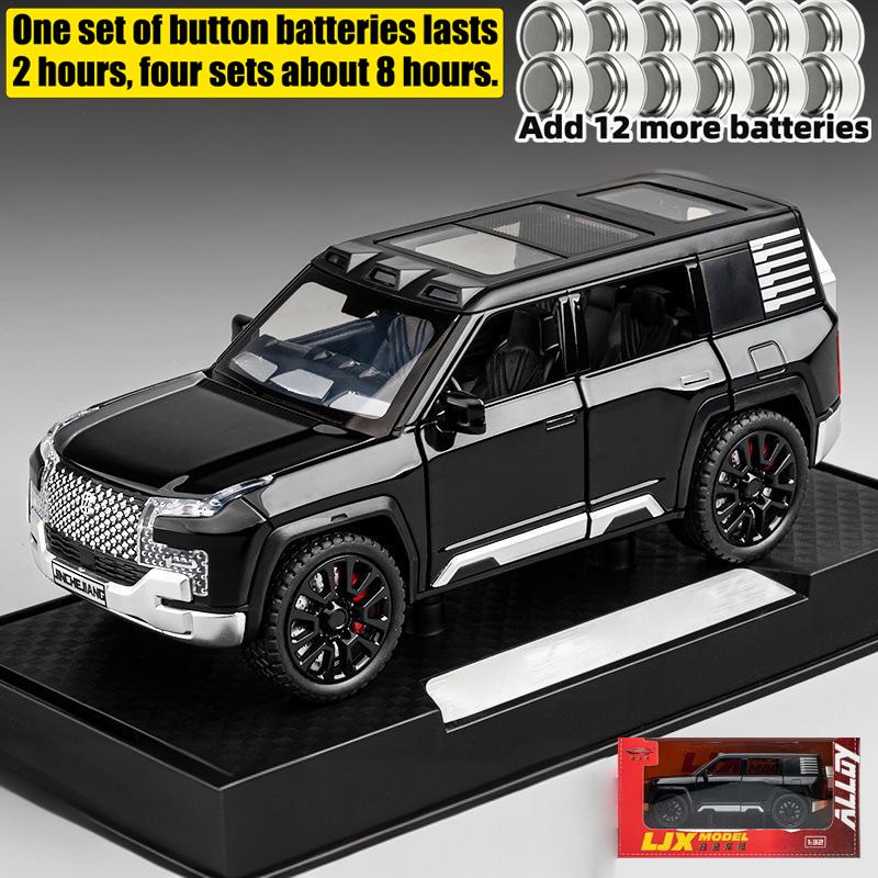 1/32 BYD Look Up U8 Metalowy Model Diecast Samochód Metal Dźwięk i Światło Symulacja Klasyczna Kolekcja Ozdoby do Ekspozycji Prezent Urodzinowy