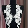 Mesh Embroidery 3D Floral Appliques Fashion Embroidery Appliques  Bridal Wear