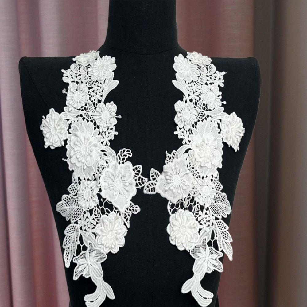 Handmade Sew On Patches Mesh Embroidery Embroidery Appliques  Bridal Wear