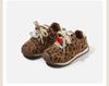 2025 Winter Leopard Print Velvet Baby Walker Shoes for Girls, Warm Casual Toddler Shoes, Sizes 3-6 Years