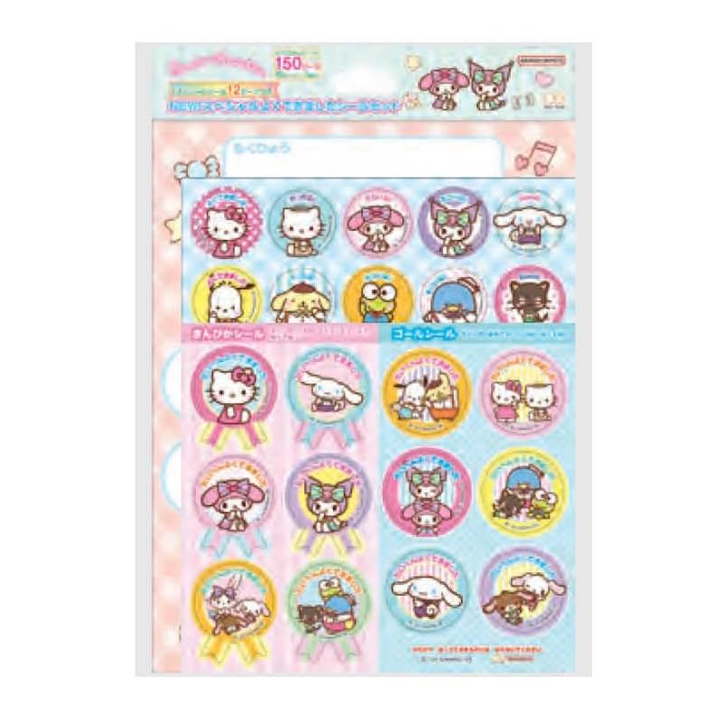 Канцелярские товары Sun-Star Персонажи Sanrio Наклейки «Отлично» - Детский набор наклеек - Персонажи Sanrio 2201005A