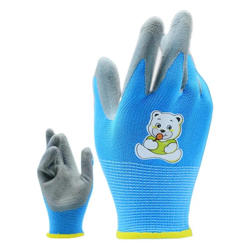 

Non-Slip Garden Work Gloves Polyester&Latex Yard Work Gloves Portable Gardening Gloves Garden Work Blue XXXS