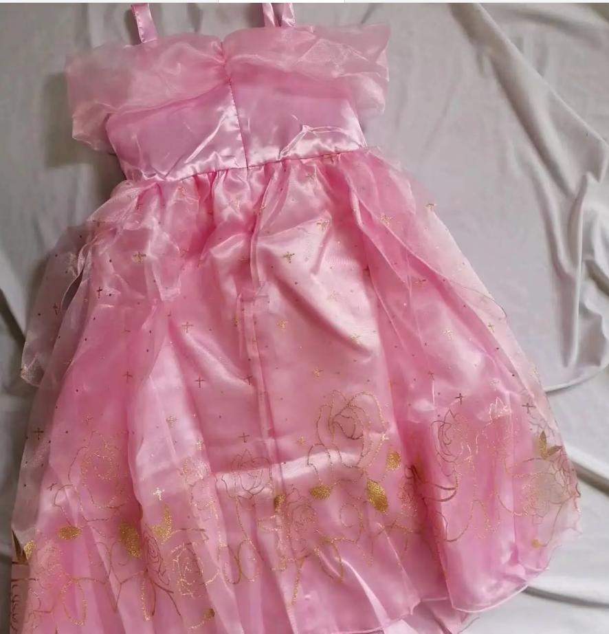 Princess Costume Fancy Dress Ball Costume For Little Girls Ages 2-10 Comes With Crown, Wand And Gloves Accessories