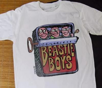 Beastie Boys 1986 Retro Bianca Unisex 100% Cotone Maglietta Uomo Top