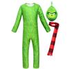 The Grinch Cosplay Onesie Kids Pajamas Costume 821 Green Grinch Outfit Halloween Christmas Party Jumpsuit