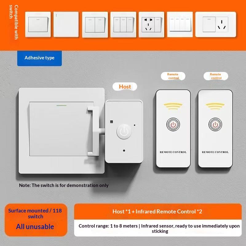 New Wireless Control Light Switch Off Tool Automatic Button Pusher Intelligent Usb Rechargeable Lazy Remote Control Switch